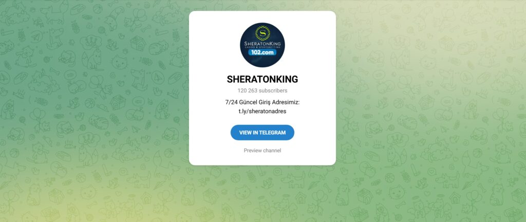 sheratonking telegram kanalı